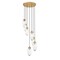 Z-Lite Arden Chandelier, 7-Light, 18 In.W x 12 In.H, Rubbed Brass/Clear 651P-7R-RB - alternate 1